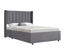 Čalouněná postel Savona 300261, rám postele s měkkým polstrováním, sametovým potahem a velkým úložným prostorem, 120 x 200 cm