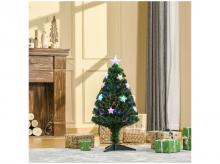 Umělý vánoční stromek 02-0344, s LED světly, 90 větví, plast, 90 cm
