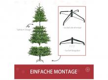Umělý vánoční stromek 830-560V00GN, se stojanem, realistický vzhled, zelený, 1,30 x 2 m