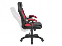 Kancelářská židle Montreal 28215, herní židle, ergonomická, výškově nastavitelná, polstrovaná, do 120 kg, červená