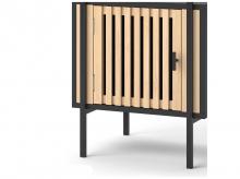 Noční stolek Bamboo, 40 x 58 cm, černý