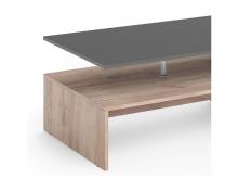 Konferenční stolek Amato, dřevěný, antracit/pískový dub, 90 x 42 cm