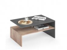 Konferenční stolek Amato, dřevěný, antracit/pískový dub, 90 x 42 cm
