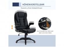 Kancelářská židle 921-416BK, počítačová, výškově nastavitelná, ergonomická, černá, 65 x 72 x 100-120 cm