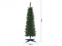 Umělý vánoční stromek 830-195, se stojanem, umělá jedle, 294 větví, PVC, zelený, 1,5 m