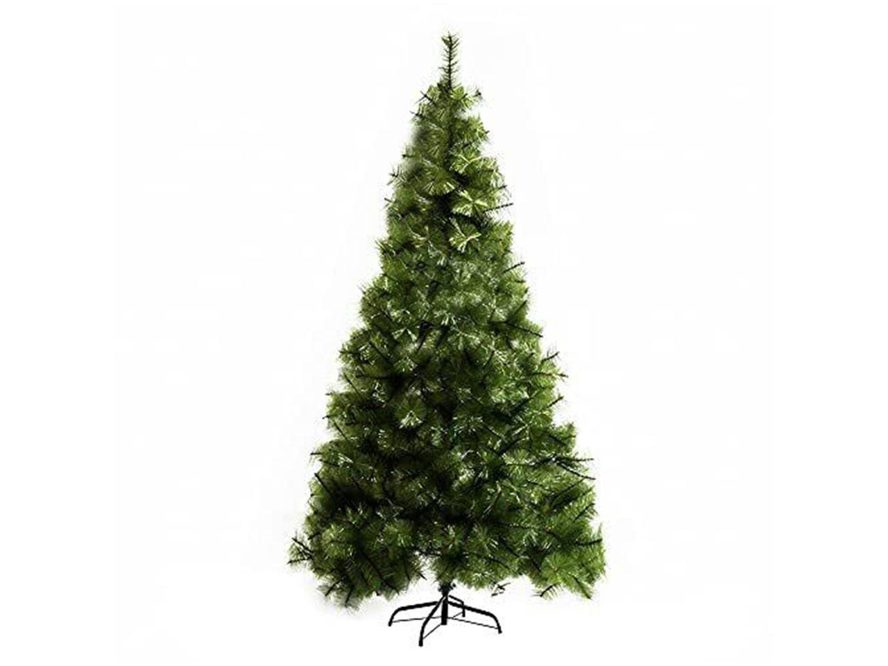 Umělý vánoční stromek 830-137, 505 hustých větví, autentický, s kovovým stojanem, PET, zelený, 90 x 210 cm