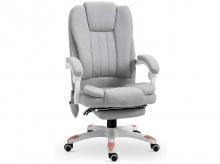 Kancelářská židle 921-272, masážní, výškově nastavitelná, polyester, pěnová hmota, šedá, 66 x 63 x 107–115 cm