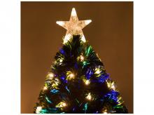Umělý vánoční stromek 830-059, jedle, včetně stojanu, barevné LED, zelený, 1,2 m