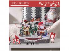 Vánoční vesnička 830-587V80MX, jezírko na bruslení, s vícebarevným LED světlem, 30 x 24,5 x 23 cm