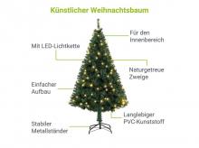 Umělý vánoční stromek 51713, s LED diodami, 180 cm