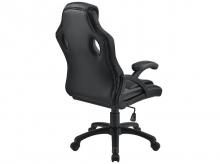 Kancelářská židle Montreal 28216, herní židle, ergonomická, výškově nastavitelná, polstrovaná, do 120 kg, šedá