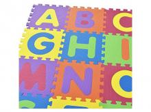Dětská podložka puzzle 36300, hrací podložka, koberec z EVA pěny, protiskluzový, izoluje chlad a tlumí hluk, 189 × 189 cm