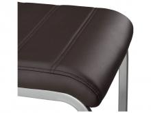 Jídelní židle Vegas 51342, sada 2 ks, moderní jídelní židle, s kovovým rámem a umělou kůží