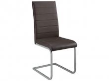 Jídelní židle Vegas 51342, sada 2 ks, moderní jídelní židle, s kovovým rámem a umělou kůží