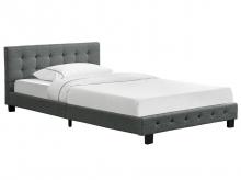 Čalouněná postel Manresa 300182, rám postele s lamelovým roštem a polstrovaným čelem, 120 x 200 cm