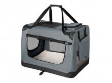 Přepravní taška pro psa Lassie 26934, skládací přepravní box s rukojetí a dekou, XL, 56 x 81 x 58 cm