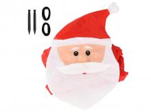 Nafukovací vánoční dekorace 51107, Santa Claus, XXL, s LED diody, kolíky a lanem, dmychadlo, 180 cm