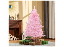 Umělý vánoční stromek 830-355V01, růžová, 75 x 150 cm