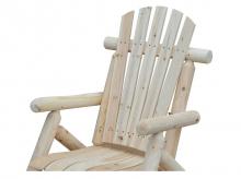 Zahradní židle 84B-166, dřevěná židle s vysokým opěradlem, s područkou, přírodní, jedlové dřevo, 83 x 68 x 101 cm