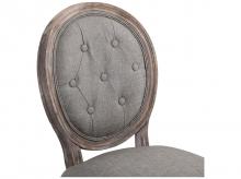 Jídelní židle 835-194, 2 ks, čalouněná židle s prodyšným lněným potahem, kuchyňská židle s opěrkou, 50 x 54,5 x 97 cm 