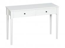 Konzolový stolek 837-291V00WT, se 2 zásuvkami, stolek do předsíně, vysoký odkládací stolek, 110 x 40 x 75,8 cm, bílý