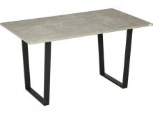 Jídelní stůl 835-559, moderní kuchyňský stůl, v cementovém vzhledu, beton, světle šedý, 140 x 80 x 76 cm