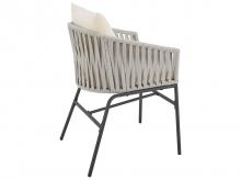 Zahradní židle 51512, 2 ks, s provazovým pletivem – včetně sedáků a opěráků, 58 x 58 x 78 cm