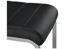 Jídelní židle 51312, 2 ks, moderní jídelní židle s kovovým rámem a umělou kůží, 41 x 52 x 101 cm