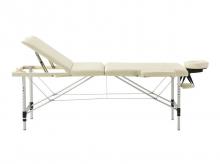 Masážní stůl 24772, skládací a výškově nastavitelný, 180 x 60 cm, béžový