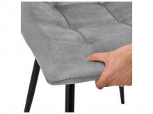 Jídelní židle Blanca 300362, sada 2 ks, se sametovým potahem, 46 x 61 x 90 cm