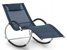 Houpací lehátko BLUMFELDT Westwood Rocking Chair, ergonomické, hliníkový rám, tmavomodré (GDMC2-Westwood)