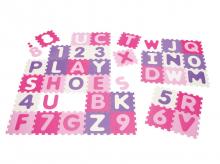 Pěnový puzzle koberec PLAYSHOES EVA, 36 ks, pastelové