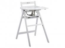 Jídelní židlička SAFETY 1ST skládací dřevěná Nordik, bílá