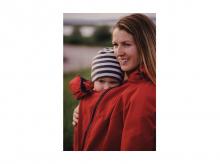 Těhotenská softshellová bunda MAMALILA Clickit, červená, velikost S