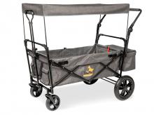 Přepravní vozík PINOLINO Piet Comfort s brzdou, šedý melír