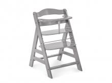 Jídelní židlička HAUCK Alpha+, dřevěná, šedá