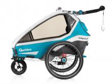 Cyklistický vozík QERIDOO KidGoo 2, petrolejově modrá - AKCE!
