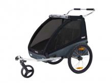 Cyklistický vozík THULE Coaster 2 XT Bike Trailer Premium Black 2021 - AKCE!