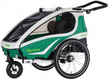 Cyklistický vozík QERIDOO KidGoo 2, zelený - AKCE!