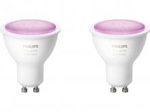 Chytrá žárovka PHILIPS Hue Bluetooth 5,7W, GU10, White and Color Ambiance (2ks)