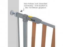 Bezpečnostní zábrana HAUCK Wood Lock Safety 75-81 cm, stříbrná