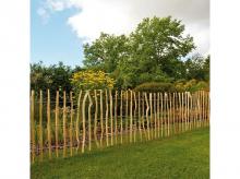 Skládaný plot STAKETEN, lískové dřevo, 500 x 90 cm