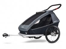 Cyklistický vozík CROOZER Kid For 2 Plus 2020, graphite blue - AKCE!