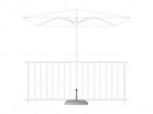 Betonový stojan pro slunečníky DOPPLER, 20 kg, stříbrný