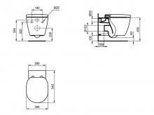 Nástěnný WC set IDEAL Standard Aquablade