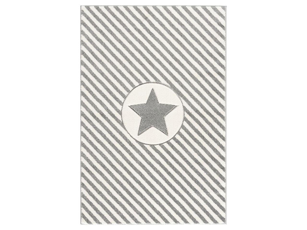 Dětský koberec LIVONE Play Happy Rugs Decostar, 160 x 230 cm, stříbrná/šedá/bílá