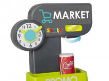 Obchod s potravinami SMOBY Market 350212, s elektronickou pokladnou, skenerem a 34 doplňky