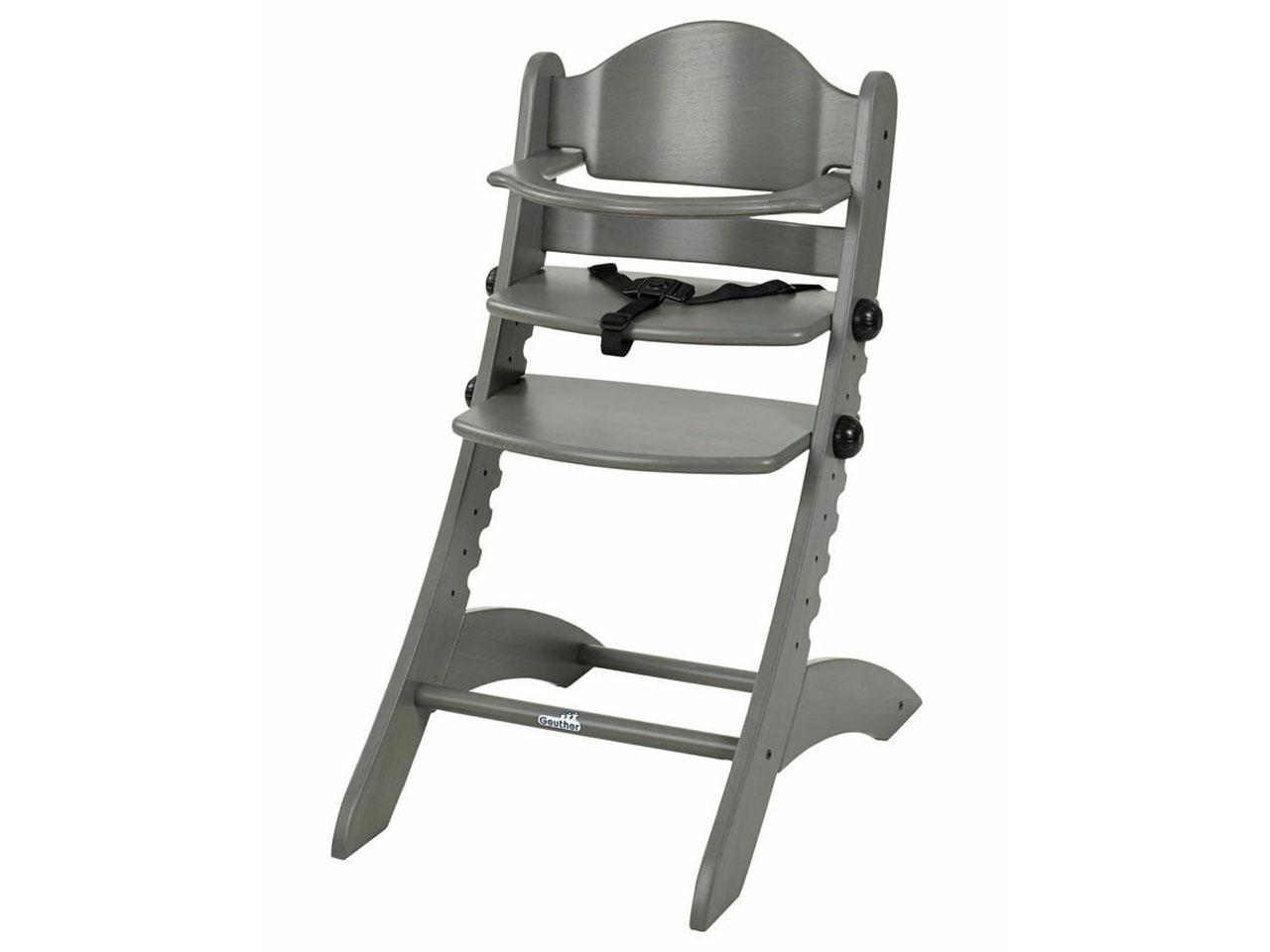Jídelní židlička GEUTHER Swing Schlamm, tmavě šedá
