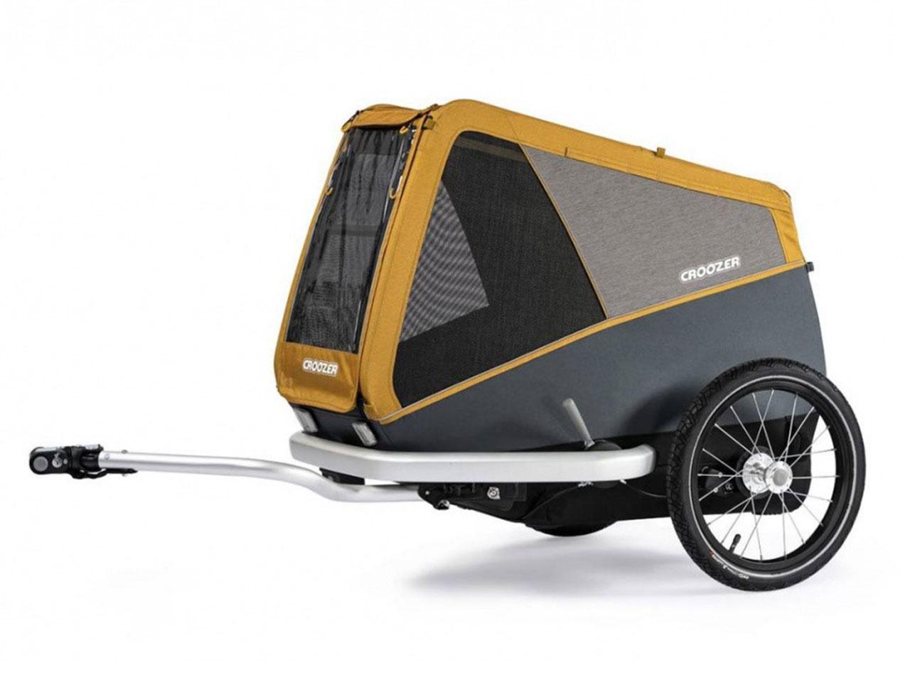 Cyklistický vozík pro psy CROOZER Dog Peppa L, žlutý