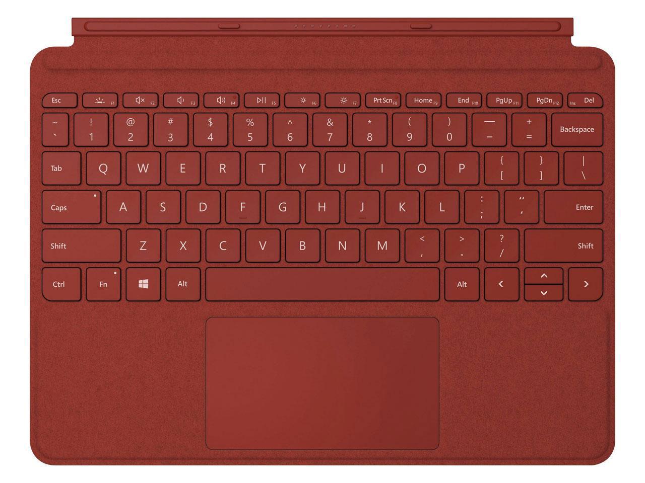 Klávesnice MICROSOFT Surface Go Type Cover, poppy red (KCS-00088), DE